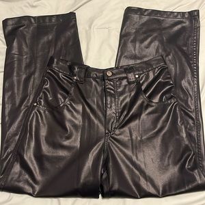 Faux Leather Pants